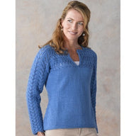 288 Thetis Pullover - Jumper Knitting Pattern for Women in Valley Yarns Colrain