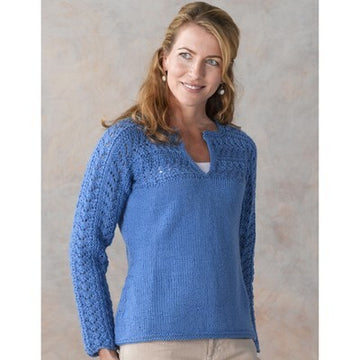 288 Thetis Pullover - Sweater Knitting Pattern for Women in Valley Yarns Colrain