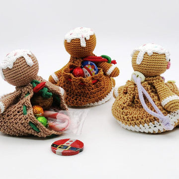 Drawstring Bag - Gingerbread