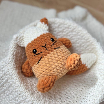 Candy corn cat crochet pattern, PDF, amigurumi halloween pattern