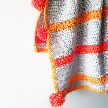 Neon Shock Baby Blanket