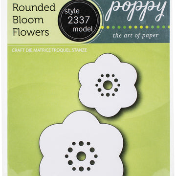Memory Box Poppystamps Metal Dies - Rounded Bloom Flowers
