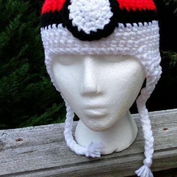 Pokeball Earflap Hat