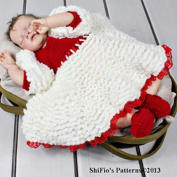 Cape & Dress Baby Crochet Pattern #162