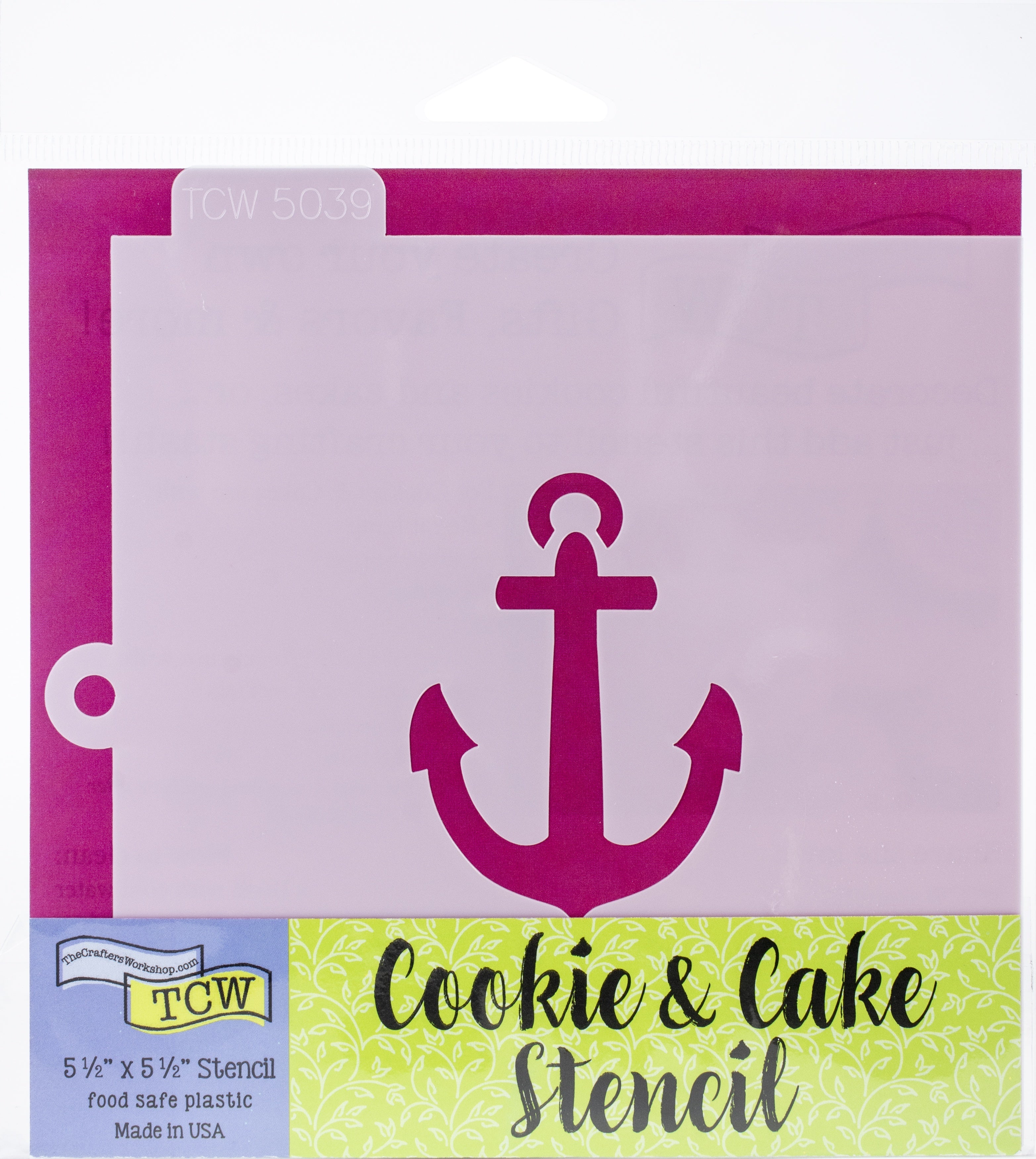 The Crafter's Workshop Crafter's Workshop Cookie & Cake Stencils 5.5"X5.5" - Anchor