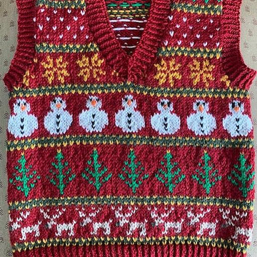 Christmas Sleeveless Jumper