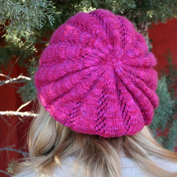 Raspberry Trellis Beret