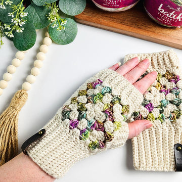 Elements Granny Square Gloves