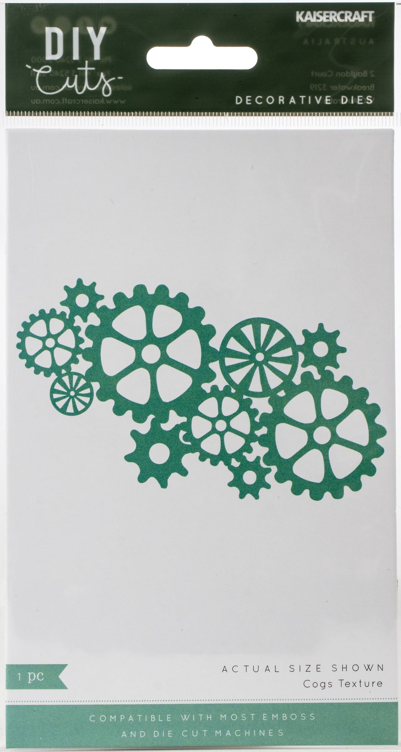 Kaisercraft Decorative Die - Cogs Texture