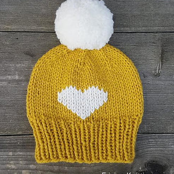 Heart beanie