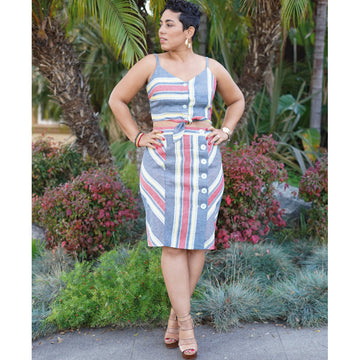 Simplicity S8927 Misses Tie Front Tops and Skirts by Mimi G Style - Sewing Pattern