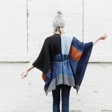 Shades of Indigo Poncho