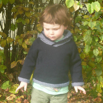 Connor - a seamless top down hooded sweater