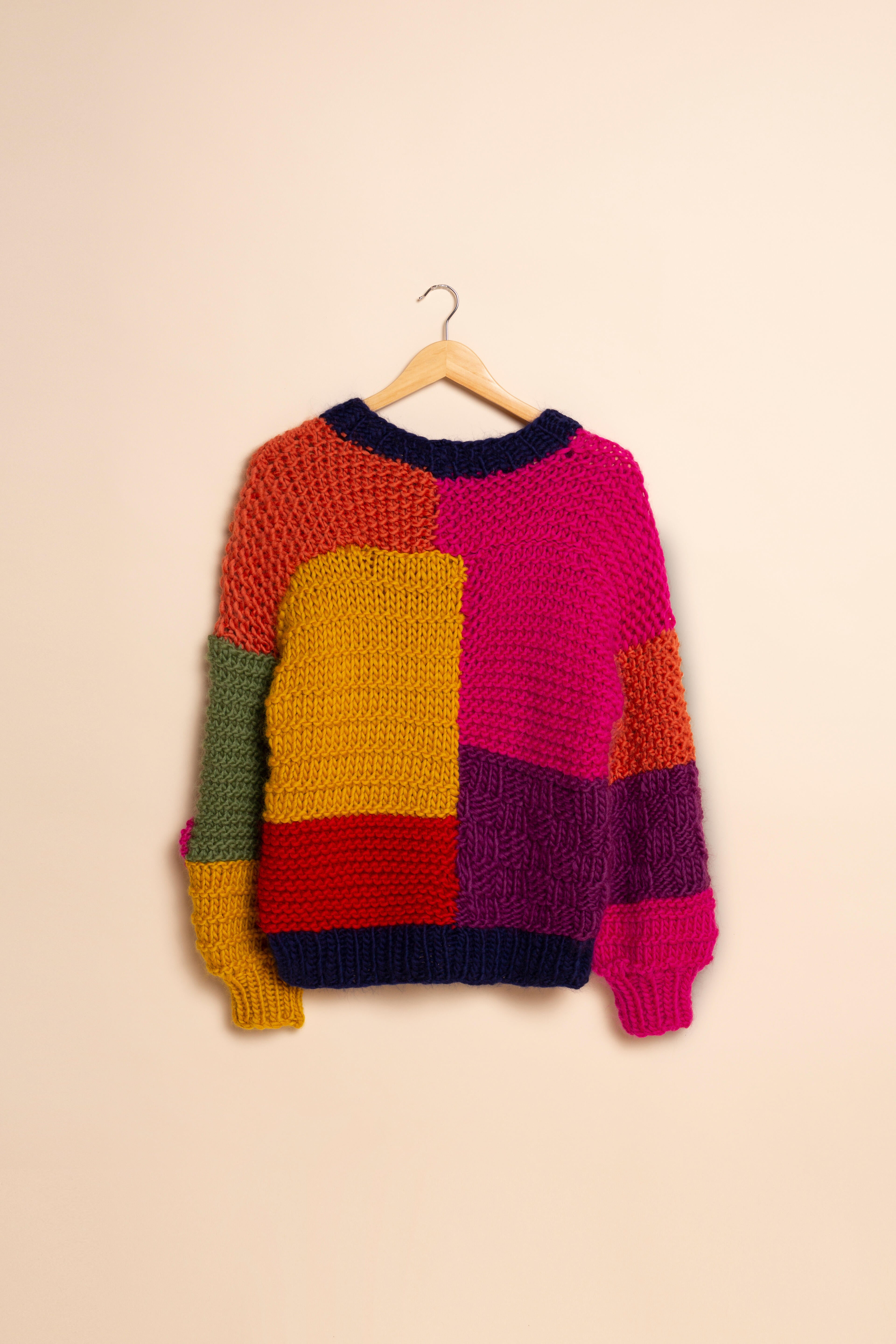 Made with Love by Tom Daley Patch It Up Patchwork Jumper -S/M