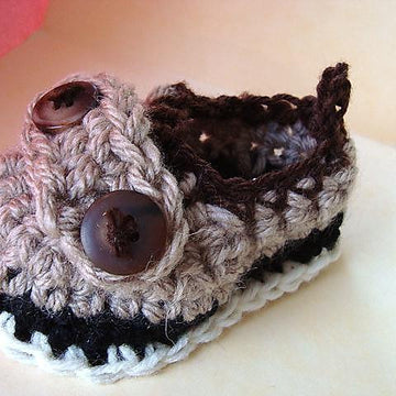457 CROCHET BABY LOAFER SHOE BOOTIES
