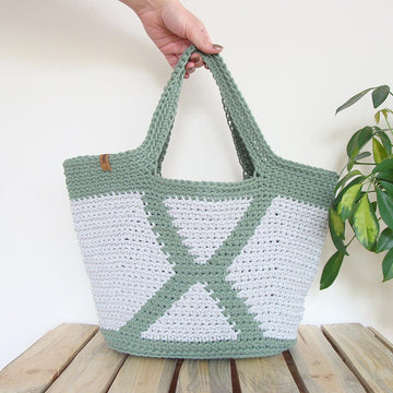 Geometric Basket Bag