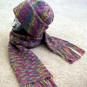 Double Knit Hat, with Matching Scarf - - ePattern