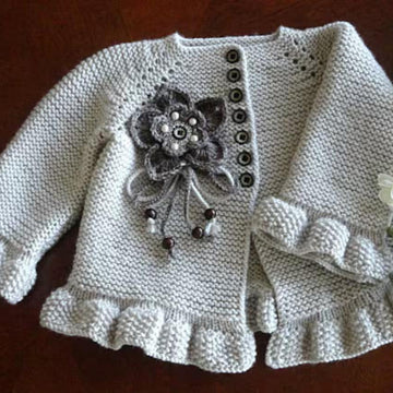 Baby Dress Baby Cardigan 0 - 12 months Baby Set by Elena Mitchell