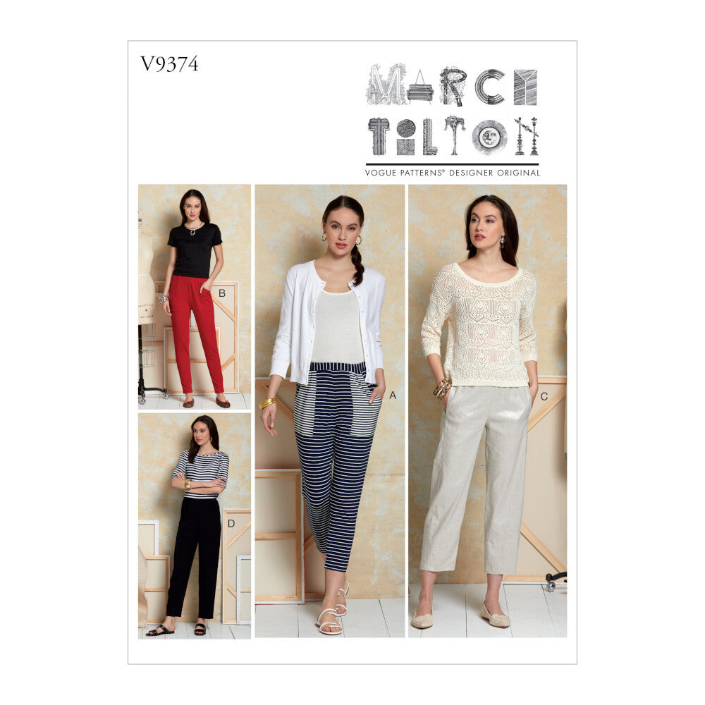 Vogue Misses' Pants V9374 - Sewing Pattern