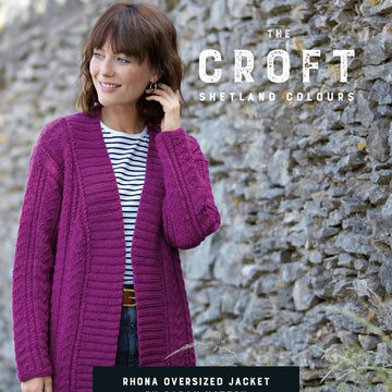 Rhona Oversized Jacket in West Yorkshire Spinners The Croft Shetland Colours - DBP0079 - Downloadable PDF