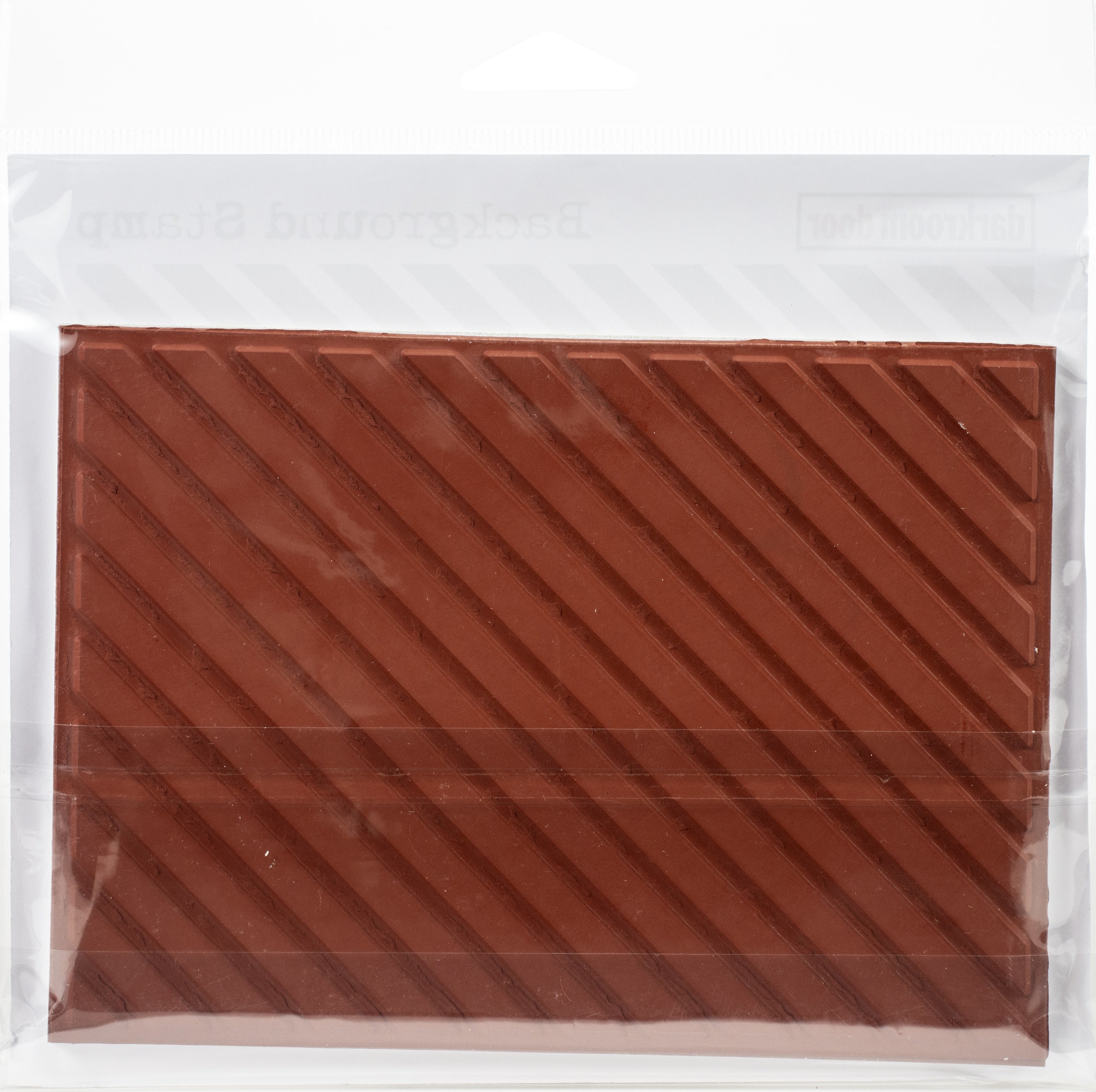 Darkroom Door Background Cling Stamp 4.3"X6.1" - Diagonal Stripes