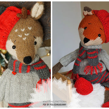 Doll clothes, Knitting Pattern - Outfit La France