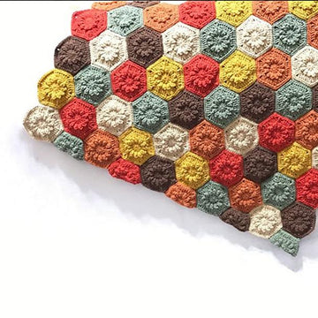 Crochet baby Blanket . Daisy Field Blanket