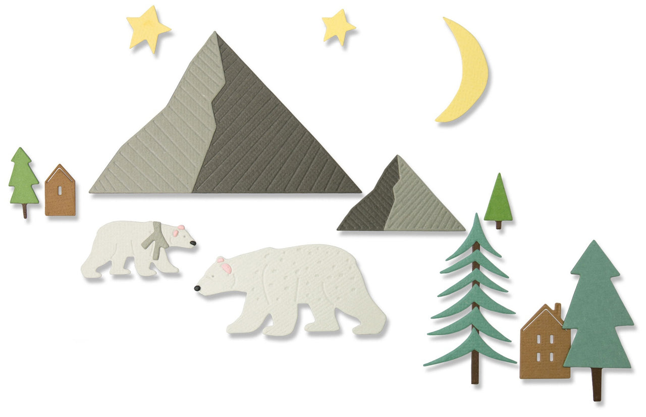 Sizzix Thinlits Dies By Emily Tootle 16/Pkg - Arctic Bear
