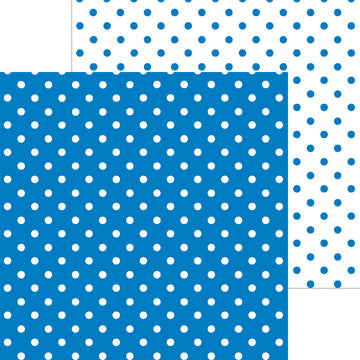 Doodlebug Petite Swiss Dot Cardstock 12"X12" 25/Pkg - Blue Jean