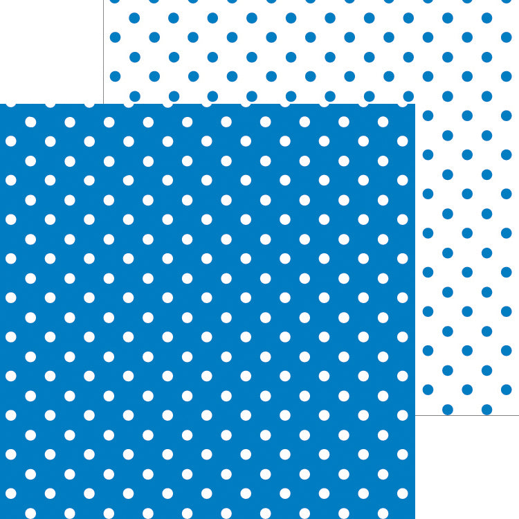 Doodlebug Petite Swiss Dot Cardstock 12"X12" 25/Pkg - Blue Jean