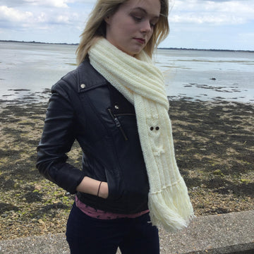 Owl rib scarf 2yrs to adult
