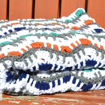 Picket Fence Ripple Afghan