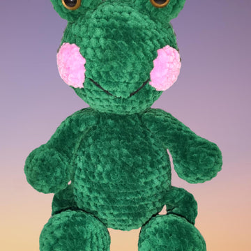 Crochet frog pattern, kawaii frog, animal crochet pattern, amigurumi frog crochet pattern PDF