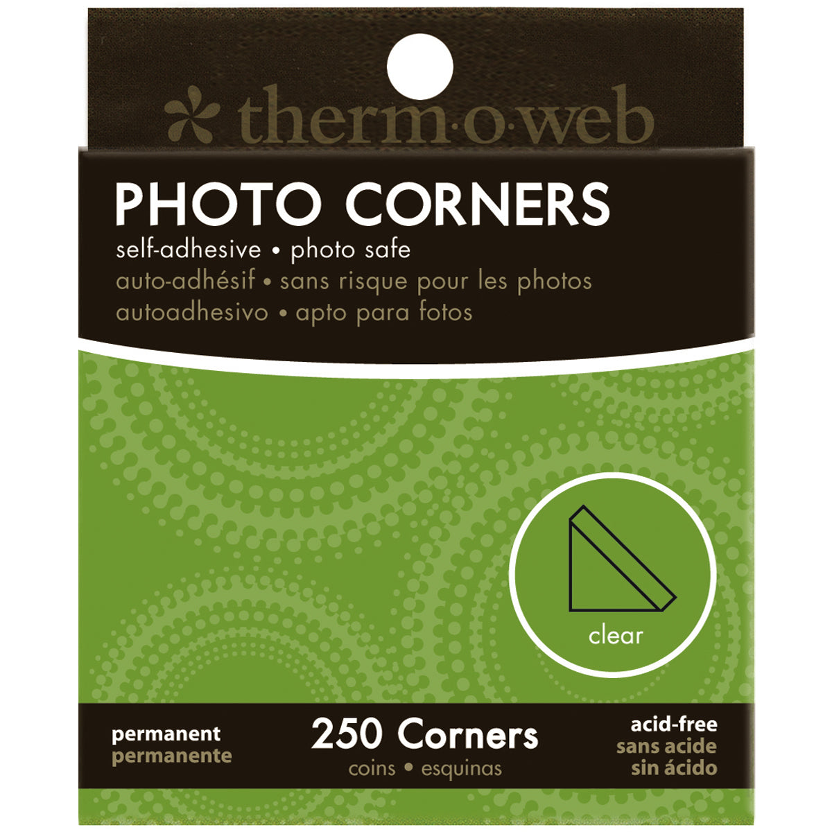 Therm O Web iCraft Photo Corners Boxed 250/Pkg - Clear