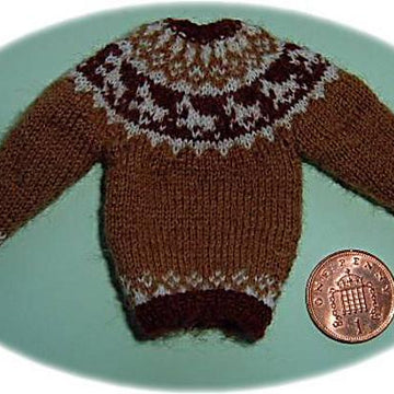 1:12th scale Icelandic style sweater with horses
