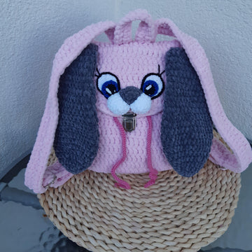Crochet pattern bunny backpack