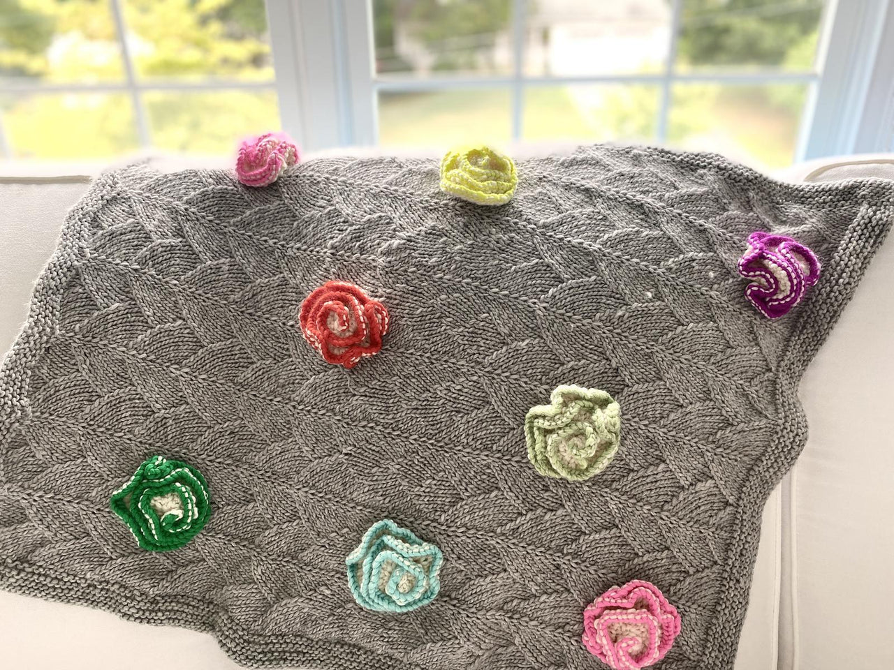 The Naomi Flower Baby Blanket