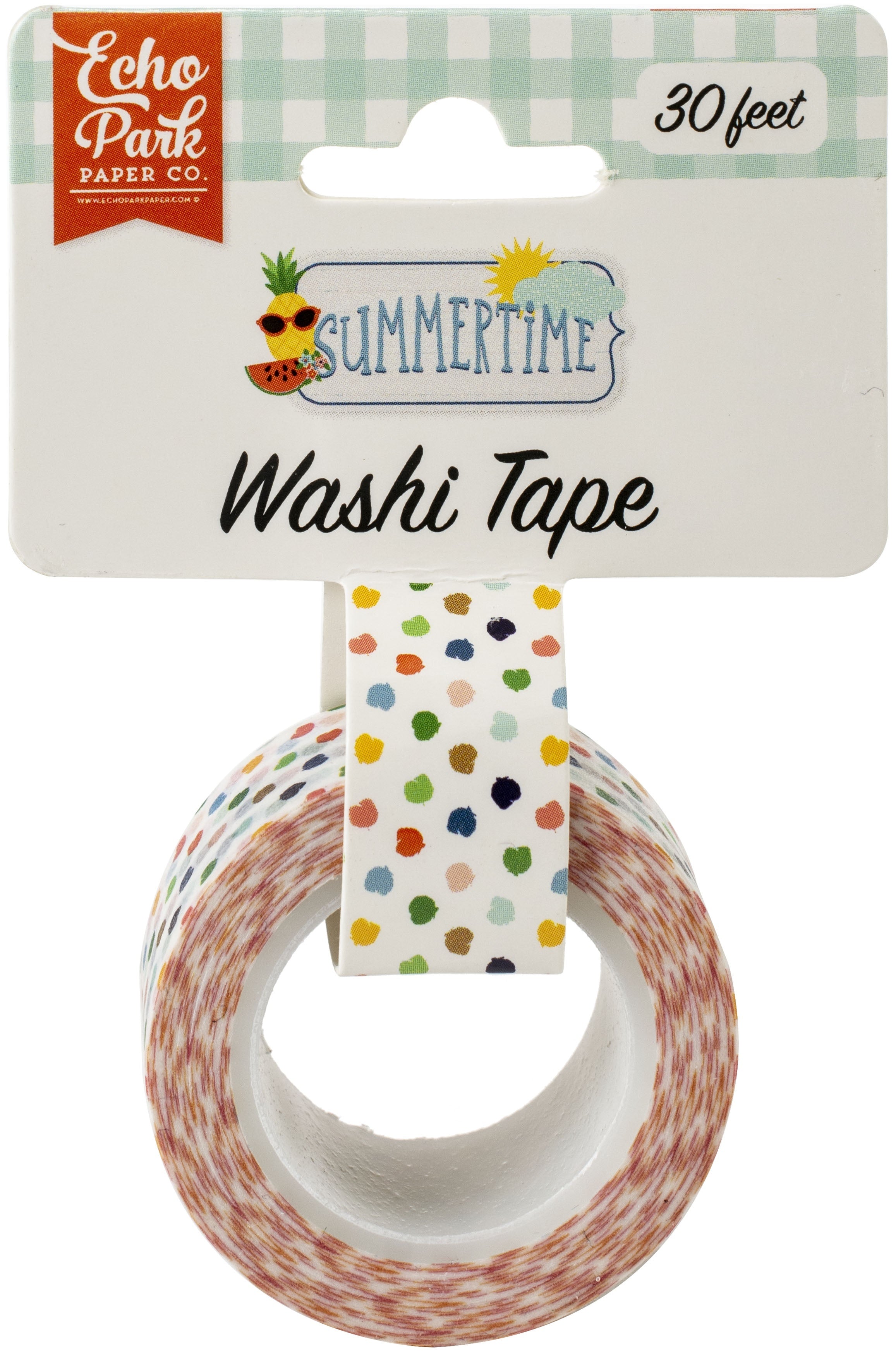 Echo Park Paper Echo Park Summertime Washi Tape 30' - Summer Dot