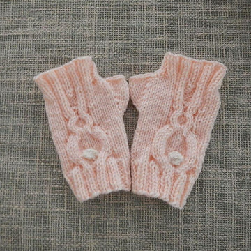 Bunny Fingerless Mittens Design 2