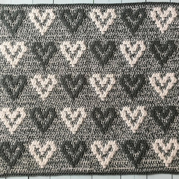 Crochet Hearts Baby Blanket Pattern: Baby's Blanket's Got Heart