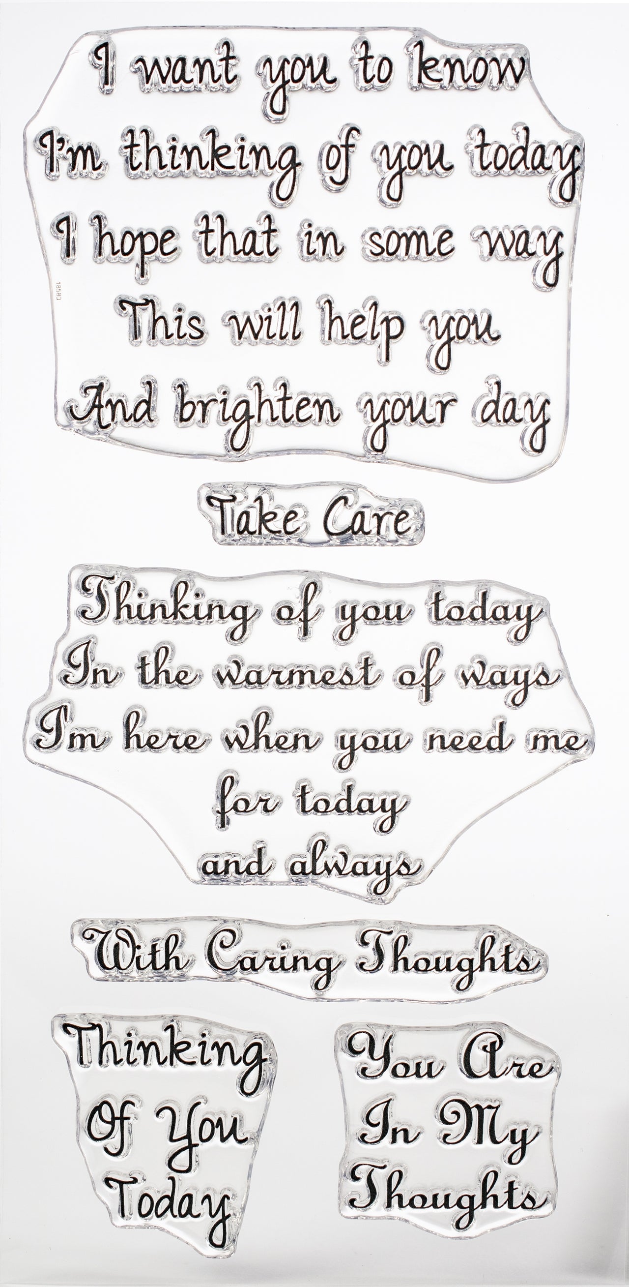 Creative Expressions Sentimentally Yours By Phill Martin Clear Stamp Set - Thinking Of You