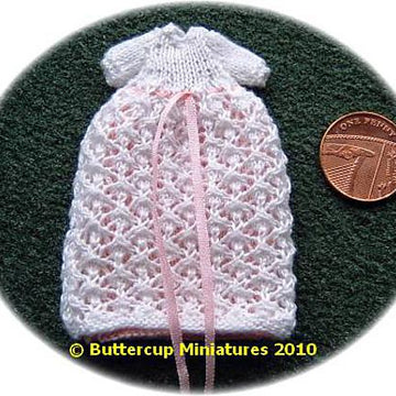 1:12th scale Christening gown