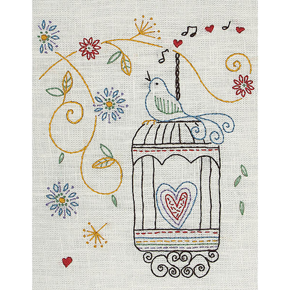 Anchor Freestyle Birdcage Starter Embroidery Kit - 15 x 20cm