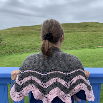 Rhubarb and Custard Shawl