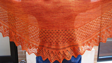 Alpine Edged Long Wingspan Shawl