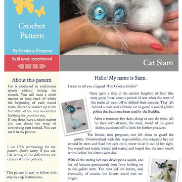 010 Cat Siam Crochet Pattern Ravelry