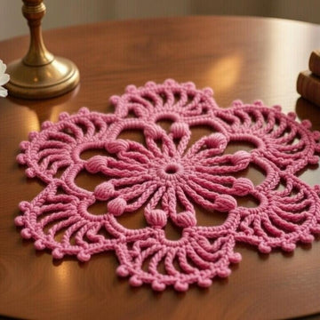Crochet Round Motif Pattern – PDF + Video Tutorial – Circular Crochet Motif
