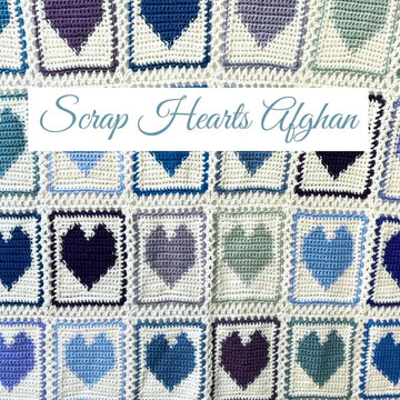 Scrap Hearts Afghan Crochet Pattern