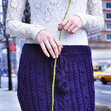 Heart Me Forever Girls and Adult Heart Cable Knit Skirt