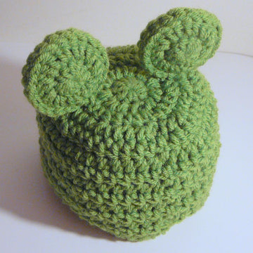 Frog Hat Newborn to Adult